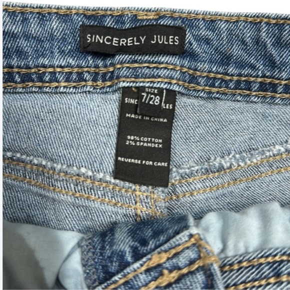 Sincerely Jules Carpenter Mom Jeans Size 28 | Vintage 90s Utility Denim - Picture 6 of 6